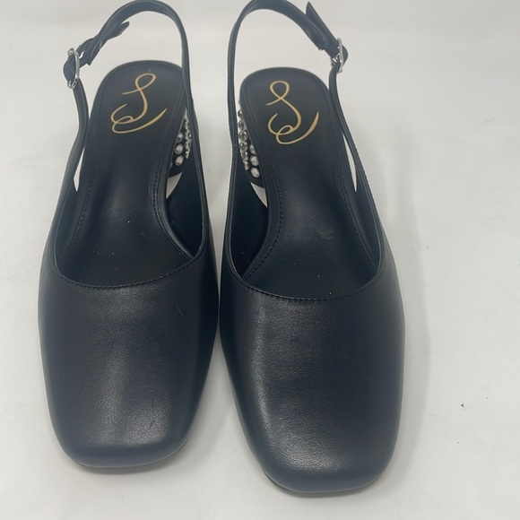 SAM EDELMAN Women's Terra Gem Slingback Snip-Toe Pumps size 6.5 - Picture 2 of 7